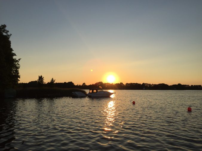Sonnenuntergang Mecklenburgische Seenplatte Sommer 2016
